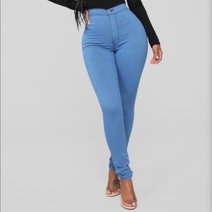 Super high waisted skinny jeans